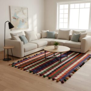 Alternative view of Handgewebter Jajim-Teppich