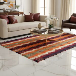 Alternative view of Handgewebter Jajim-Teppich