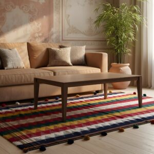 Alternative view of Handgewebter Jajim-Teppich