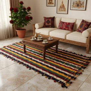 Alternative view of Handgewebter Jajim-Teppich