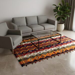 Alternative view of Handgewebter Jajim-Teppich